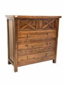 Contemporary hardwood chest