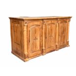 Early 20th century French pine shop counter