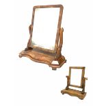 Large Victorian mahogany framed swing mirror