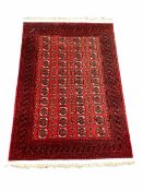 Persian Afghan hand knotted Bokhara ground rug