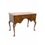 Queen Anne style walnut lowboy