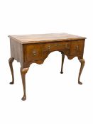 Queen Anne style walnut lowboy