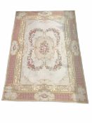 Aubusson design flatweave tapestry ground carpet