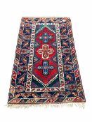 Hand knotted Persian Hamadan rug