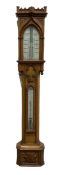 A Victorian boxwood cistern tube stick barometer manufactured by Nagretti & Zambria