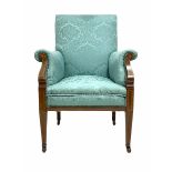 Edwardian mahogany armchair