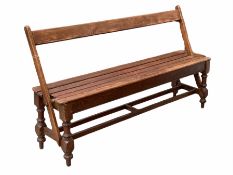 Victorian pine two way bench