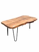 Contemporary rustic coffee table