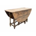 18th century oak drop leaf table