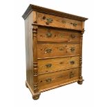 Victorian style pine chest