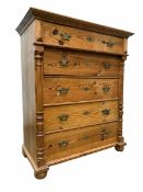 Victorian style pine chest