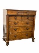 Scottish Victorian mahogany chest of drawers