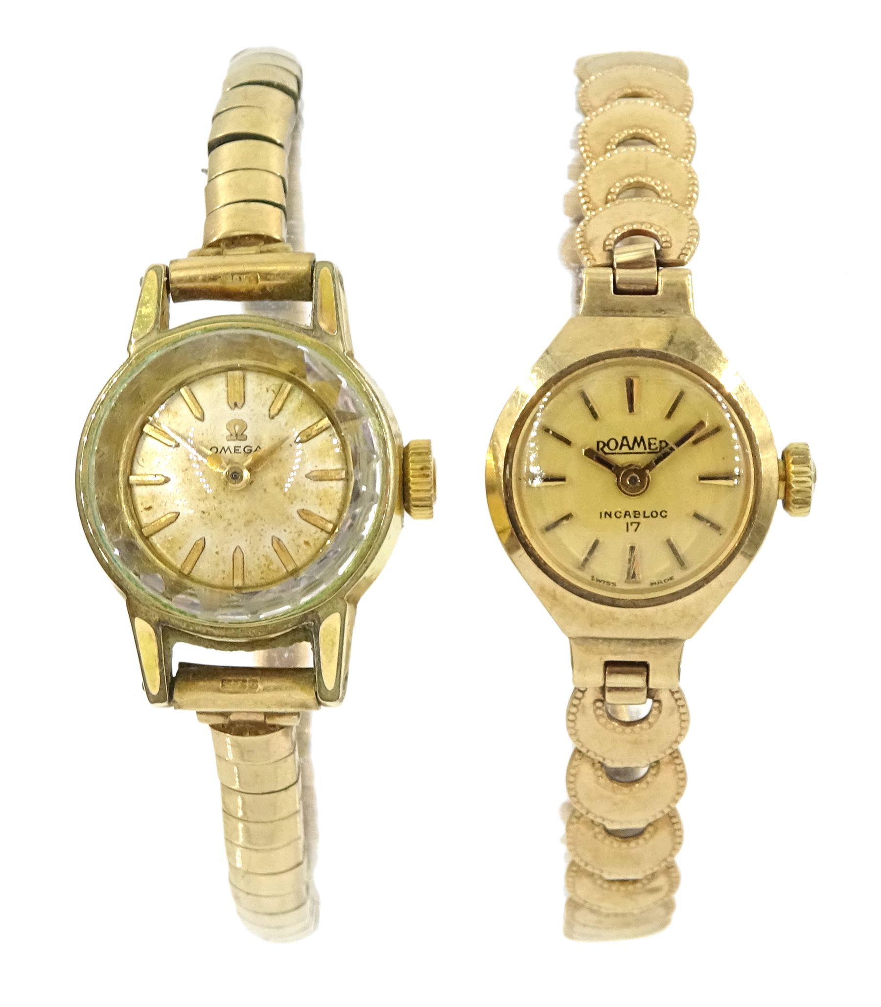 Omega gold-plated ladies wristwatch