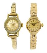 Omega gold-plated ladies wristwatch