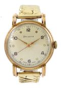 Helvetia 9ct gold gentleman's 17 jewels manual wind wristwatch
