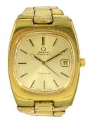 Omega Geneve gentleman's gold-plated automatic wristwatch