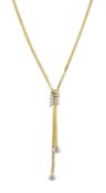 Yellow gold box link chain necklace