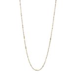 9ct gold fancy link necklace