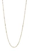 9ct gold fancy link necklace