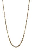 Gold circular link necklace