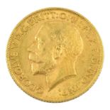 King George V 1913 gold full sovereign coin