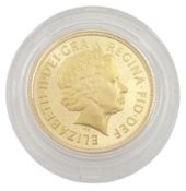 Queen Elizabeth II 2000 gold proof full sovereign coin