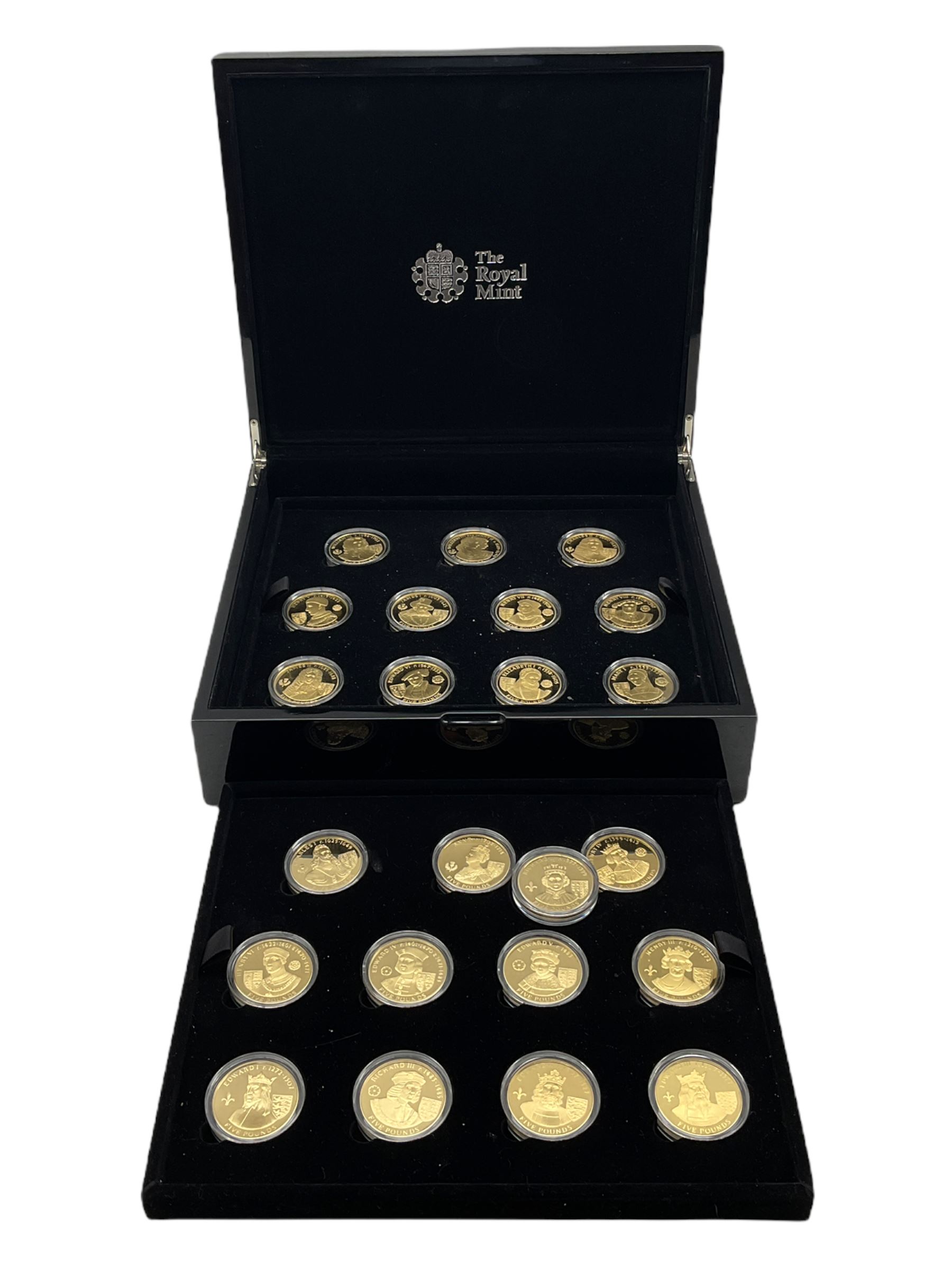The Royal Mint 'A History of the Monarchy silver proof crown collection'