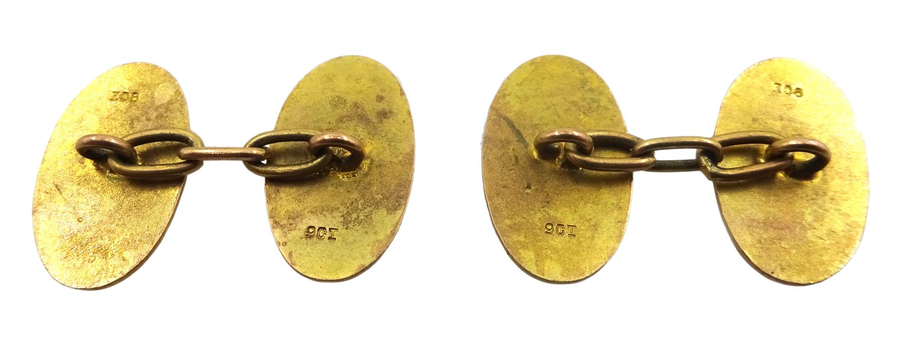 Pair of gold cufflinks - Image 2 of 2