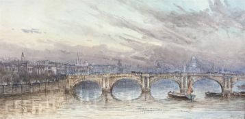 Herbert John Finn (British 1860-1942): London Thames View