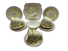 1930s Tuscan China tea set decorated in the Lotus pattern