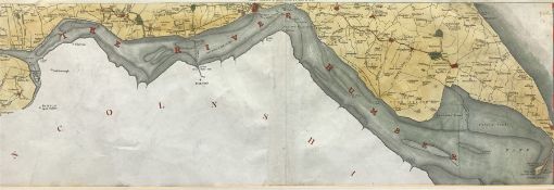 Early 19th century map of The River Humber and Spurn Head