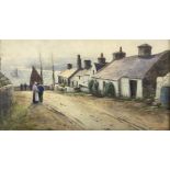 Warren Williams ARCA (British 1863-1941): 'Morning in Moelfra Village Anglesey'