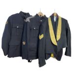 Two No.1 Blues uniform jackets and a Sergeants 3 piece mess uniform