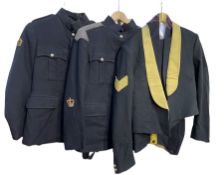 Two No.1 Blues uniform jackets and a Sergeants 3 piece mess uniform