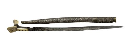 19th century Turkish Yataghan sword