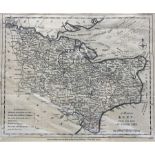 John Lodge Cowley (British 1719-1797): 'A Map of Kent from the Best Authorities'