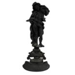 Victorian style cast iron stick stand 'The Reaper' H78cm