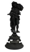 Victorian style cast iron stick stand 'The Reaper' H78cm