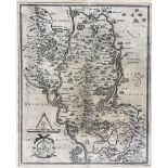 Jodocus Hondius (Belgian 1563-1612) After Gerard Mercator (Belgian 1512-1594): 'Vdrone Irlandiæ in