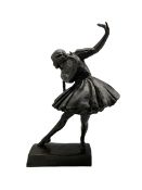 Lorna Adamson (British b.1894-?): Early 20th century bronze model of a Ballerina H31cm. A bronze by