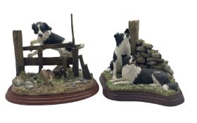 Two Border Fine Arts models comprising 'Springer Spaniel & Rabbit' model no. A1298 and 'Ready & Wait