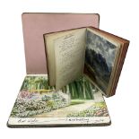 1920's sketch book with watercolours