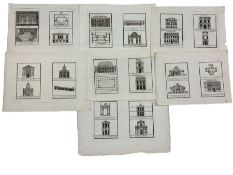 Italian School (18th century): Architectural Engravings