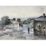 Thomas Marjoribanks Hay RWS (Scottish 1862-1921): 'Auchencairn on a Rainy Day