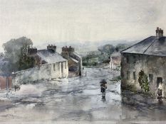 Thomas Marjoribanks Hay RWS (Scottish 1862-1921): 'Auchencairn on a Rainy Day