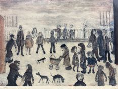 After Laurence Stephen Lowry R.B.A. R.A. (British 1887-1976): 'The Park'