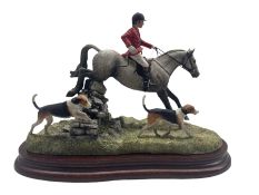 Border Fine Arts limited edition model 'A Day with the Hounds' by Anne Wall