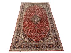 Persian hand knotted Tabriz ground carpet