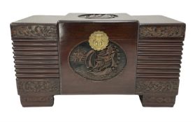 20th century camphor wood storage chest