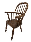 19th century oak and ash child's Windsor chair